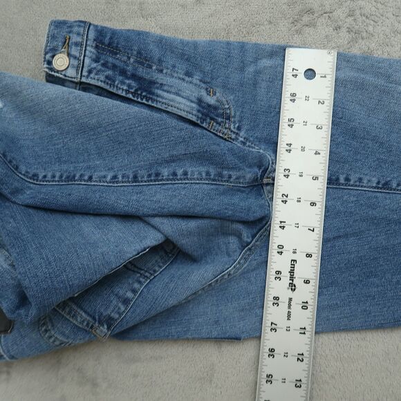 Lucky Brand Mom Jeans Women's 4/27 Ankle High-Rise Drew 26" Inseam Distressed - Picture 6 of 16